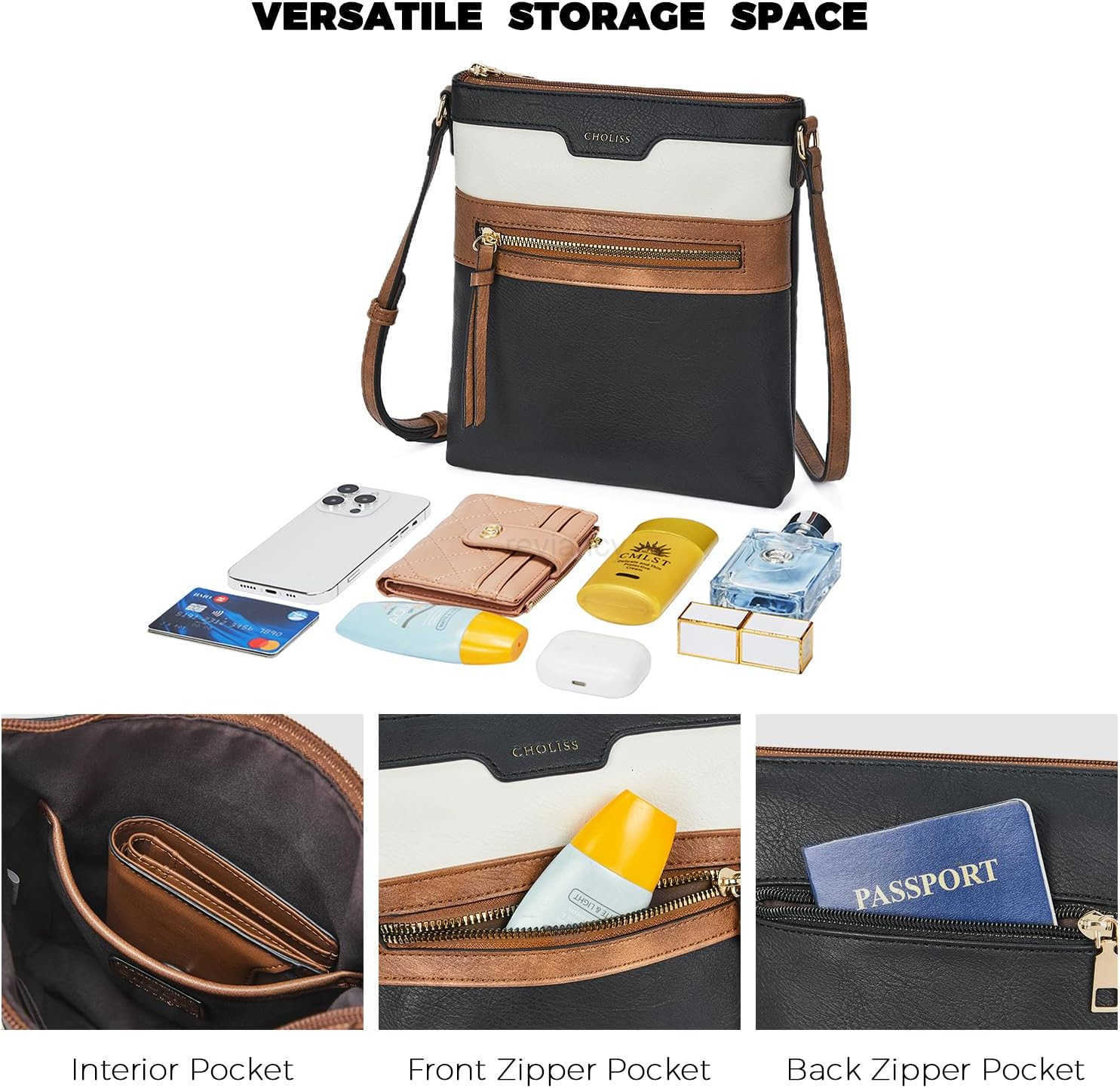 Crossbody Bags for Women Purses for Women Handbags with Vegan Leather Travel Purse Over Shoulder BagW250911