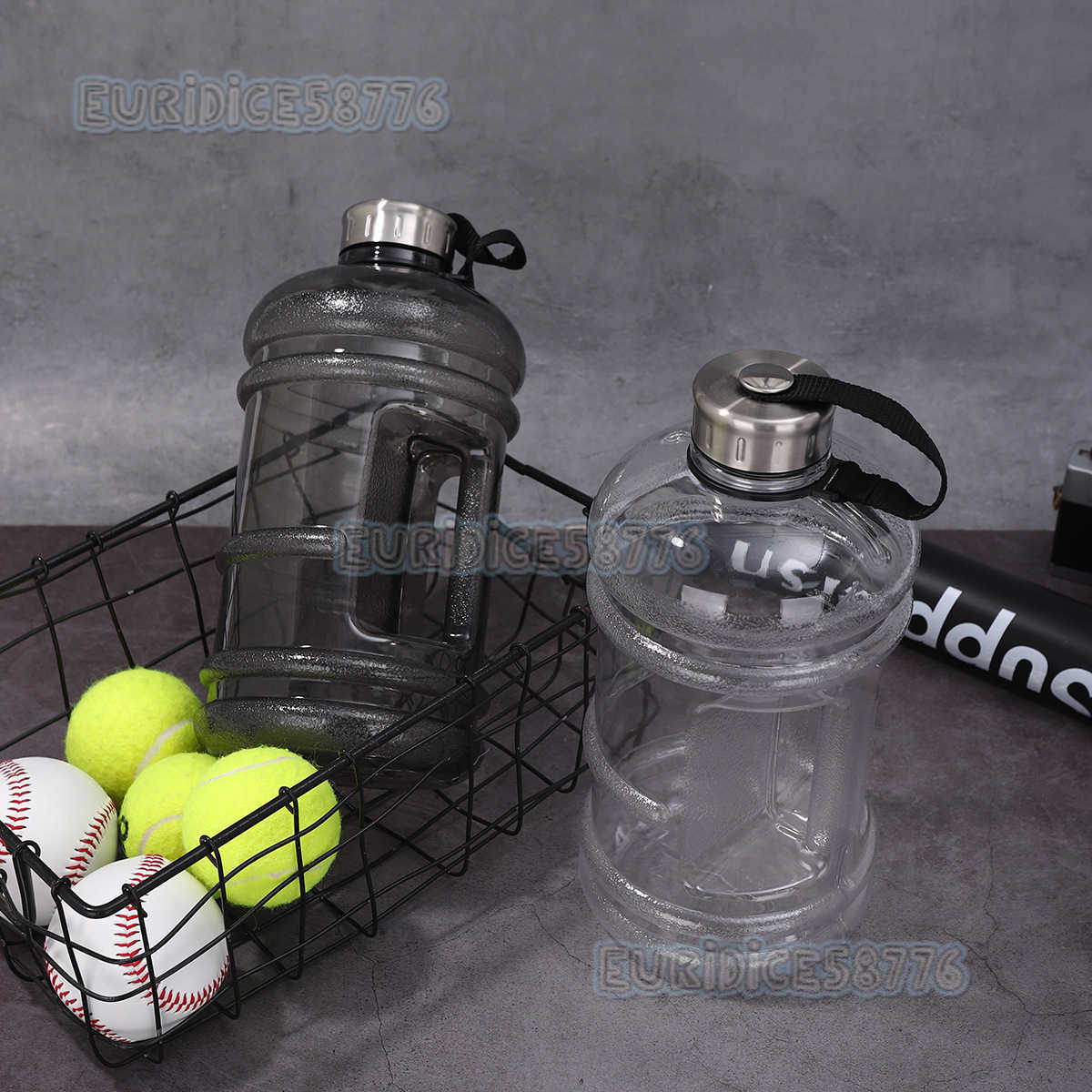 New Plastic Fitness Sports Water Bottle 22l Portable Steel Lid Shatterproof Ton Bucket Large Capacity Outdoor Water Bottle H250911