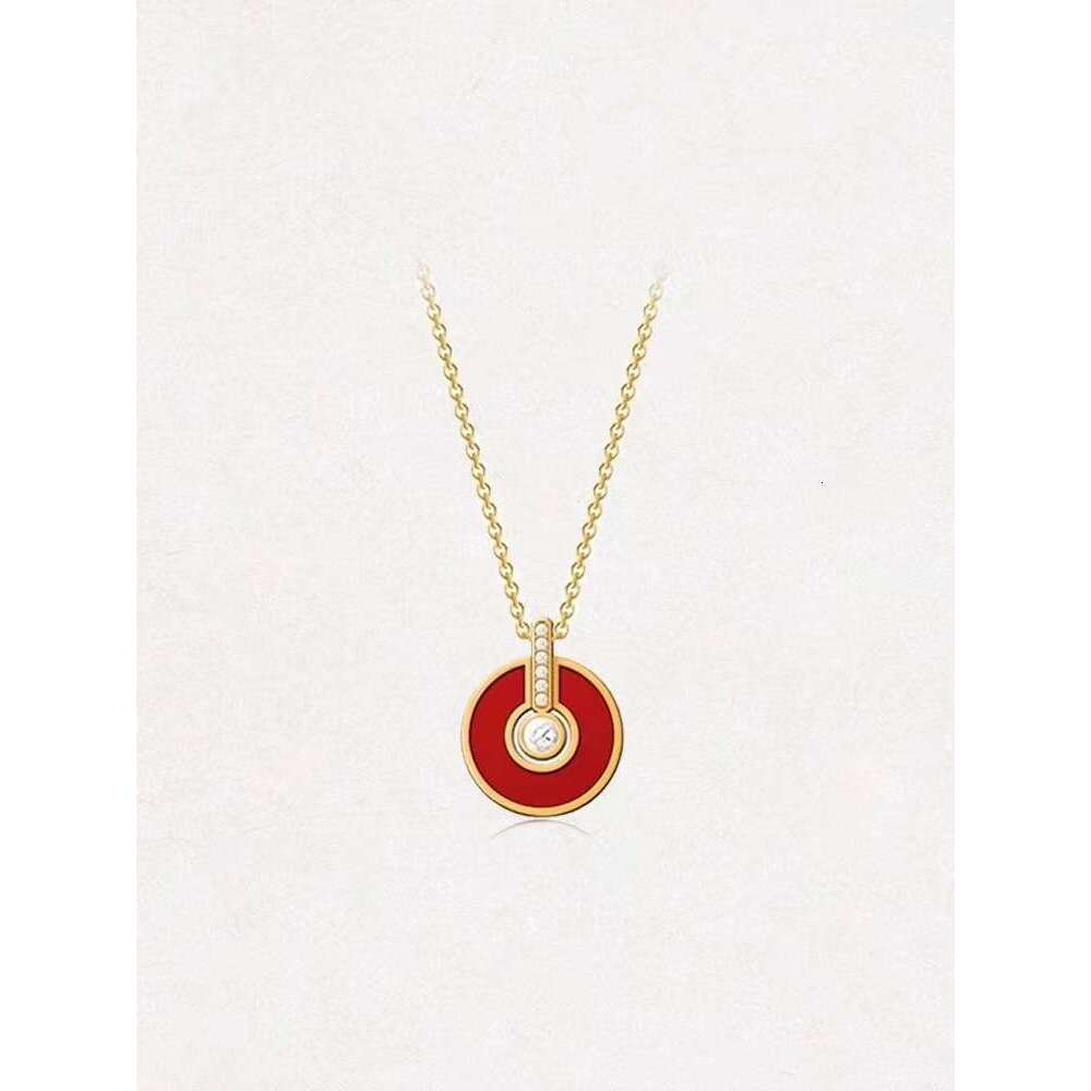 Arrival Signature Necklace Versatile Enamel Light Earrings Niche High-End Collarbone Chain New Model