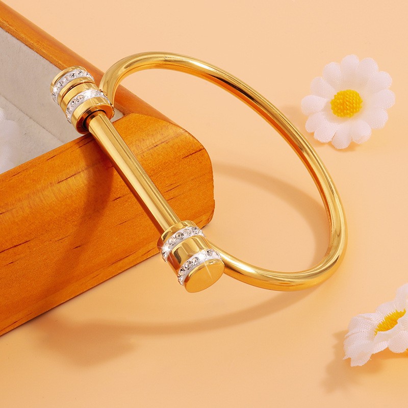 Popular Horseshoe Design Women Fashion Jewelry New Design Titanium Steel Luxury Brand Bracelet Bangle For Women Jewelry wholesales drop ship