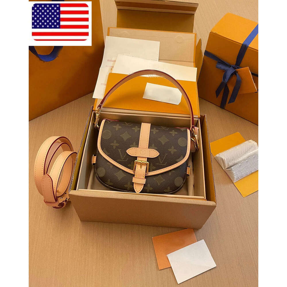 M46740 SAUMUR BB designer tote bag Genuine leather design shoulder clutch handbag luxury crossbody package Saddle bags