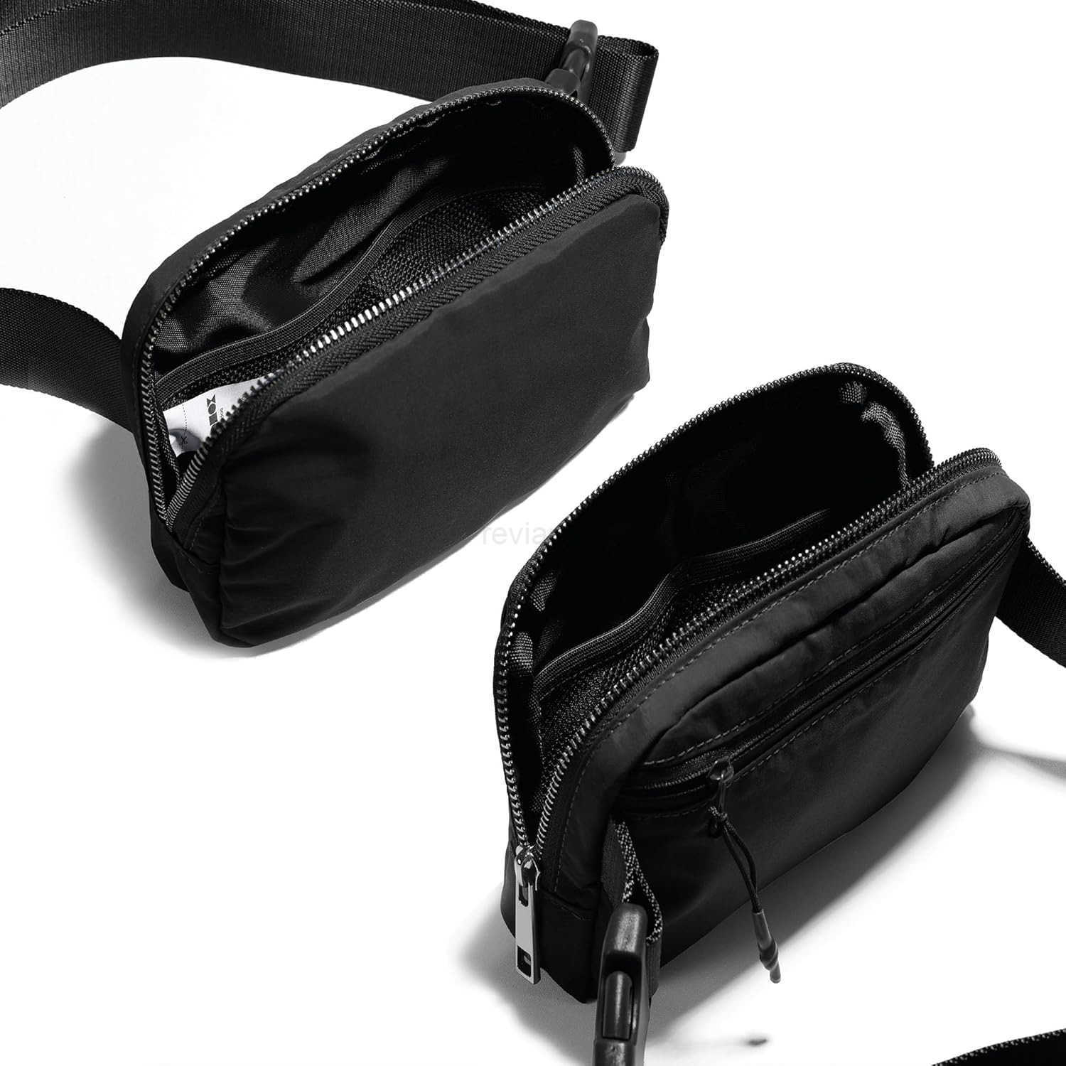 Unisex Mini Belt Bag with Adjustable Strap Small Fanny Pack for Workout Running Traveling Hiking BlackW250911
