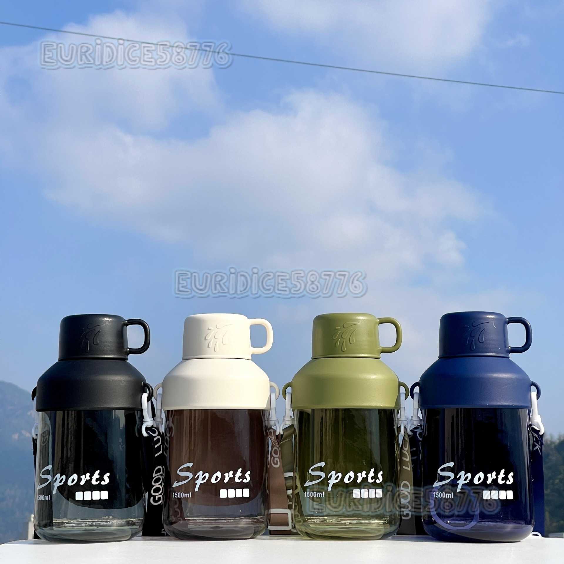 2025 New Large Capacity High Appearance Men and Women Portable Water Bottle Outdoor Sports Fitness Big Plastic Water Cup H250911