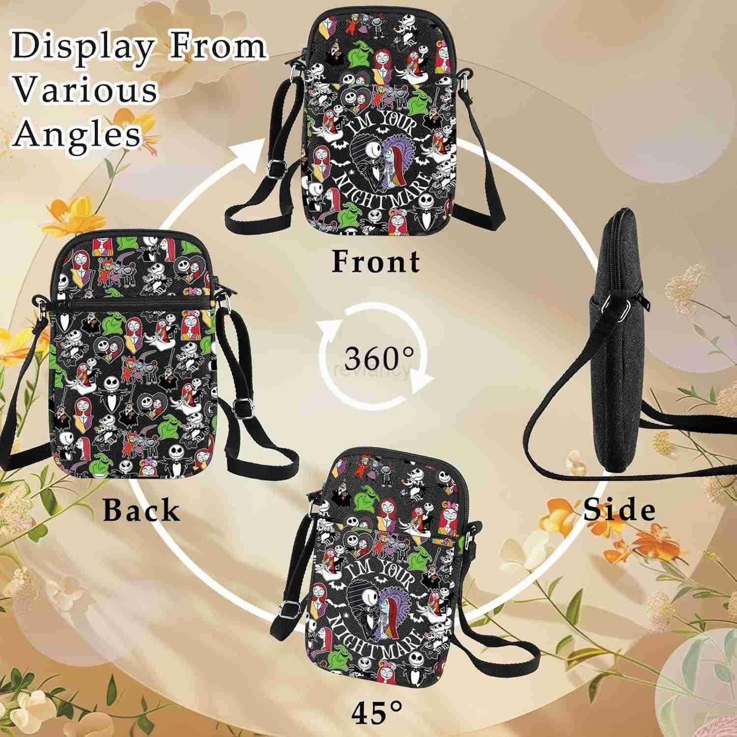 Sally Crossbody Bag Nightmare Santa Fans Gift Jack Messenger Bag Mayor Lock MerchW250911