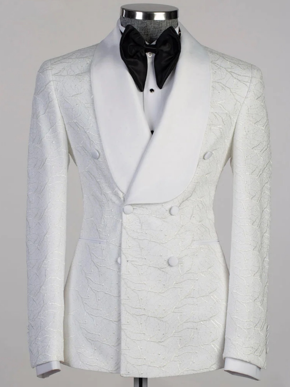 Gentleman Wedding Tuxedos 1 Piece Set Jacquard Men Suit Designer Shawl Lapel Evening Prom Grooms Blazers Customized