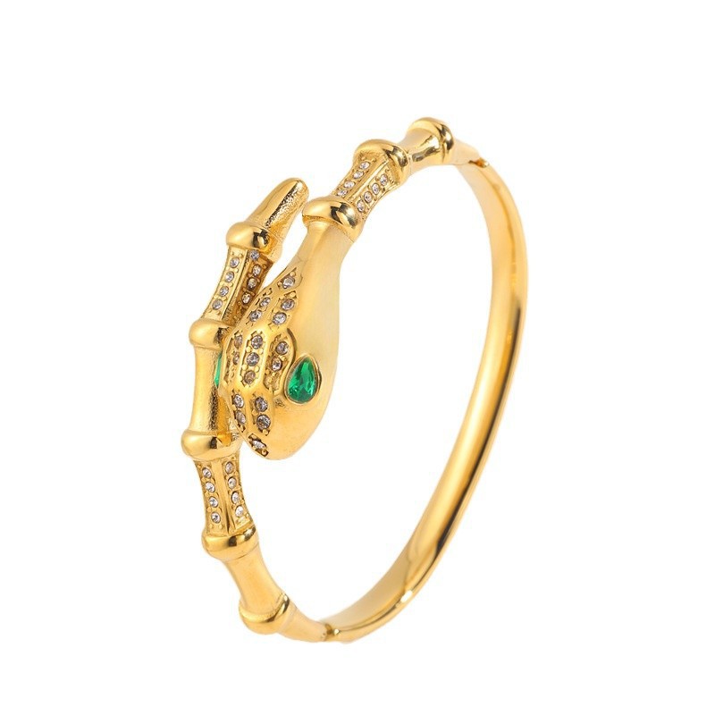 jewelry designer for women Narrow Single Circle Snake Bracelet Dia High Quality Gold Plated Bangle Ring Bangle Christmas luxury Birthday Gift no fade