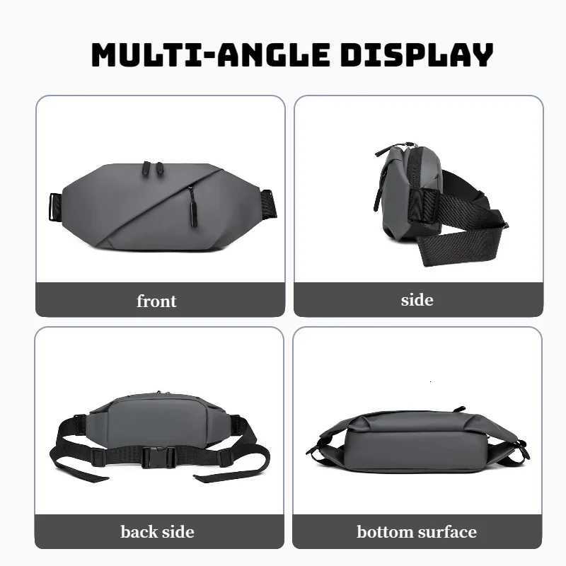 Fashionable Mens Chest Bag with Adjustable Shoulder Straps Suitable for Sports Mountaineering Daily Life and Other Scenarios Z250911