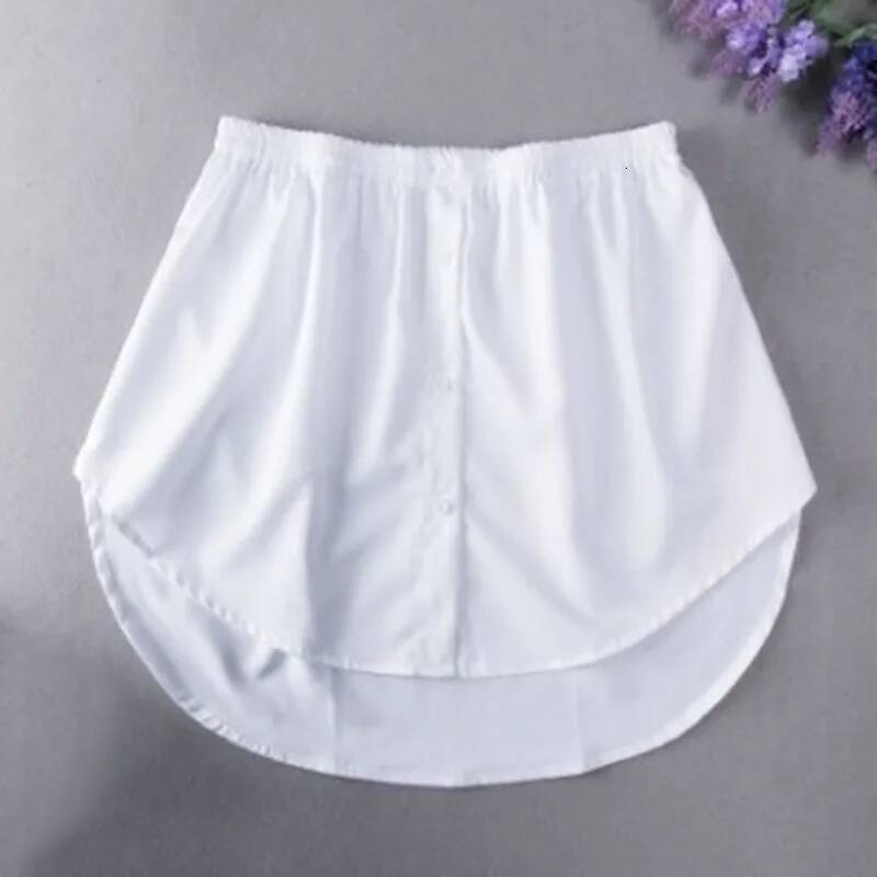 Black Spring Women Hem Casual Korean Style Sweater Bottom Fake Shirt Buttock Skirt dongdumaoyi