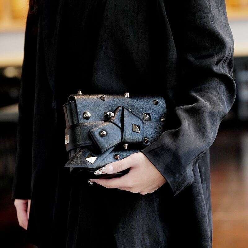 Korean Rivets Small Square 2025 Spring And Summer New Trend Design Multifunctional Women's Single Shoulder Crossbody Bag Fashionable Versatile