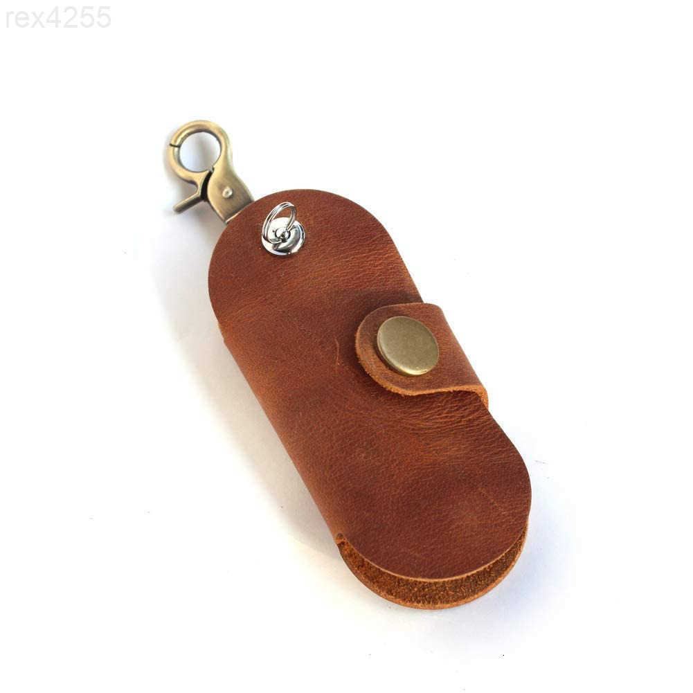 Version of Simple Multifunctional Leather Key Organizer Door Key Car Key Case Handcrafted Key Holder with KeyringW250911