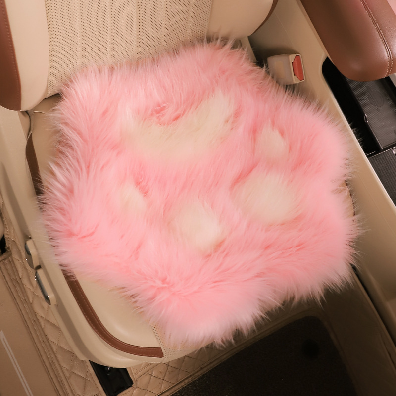 Car Cat Claw Cushion Autumn and Winter High-end Plush Car Seat Cushion Cartoon Cute Car Comfortable Warm Seat Cover 250910