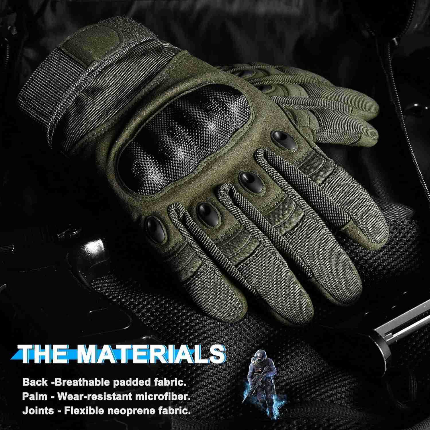 Tactical Gloves for Men Touchscreen Airsoft Paintball Motorcycle GlovesW250911