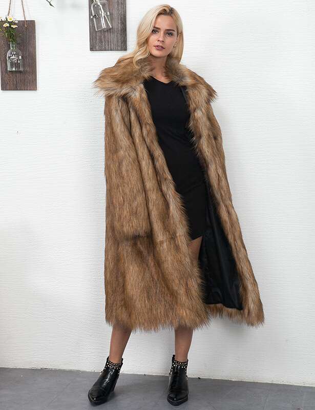 Women's Autumn And Winter Fox Fur Coat Long