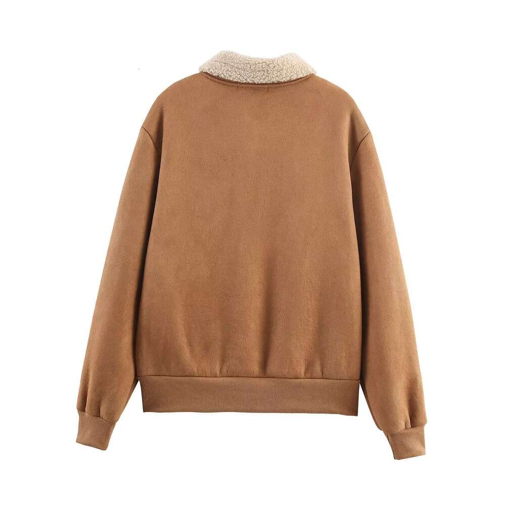 2025 New Fashionable and Elegant Women's Autumn Winter Commuter Style Double Pocket Jacket Coat