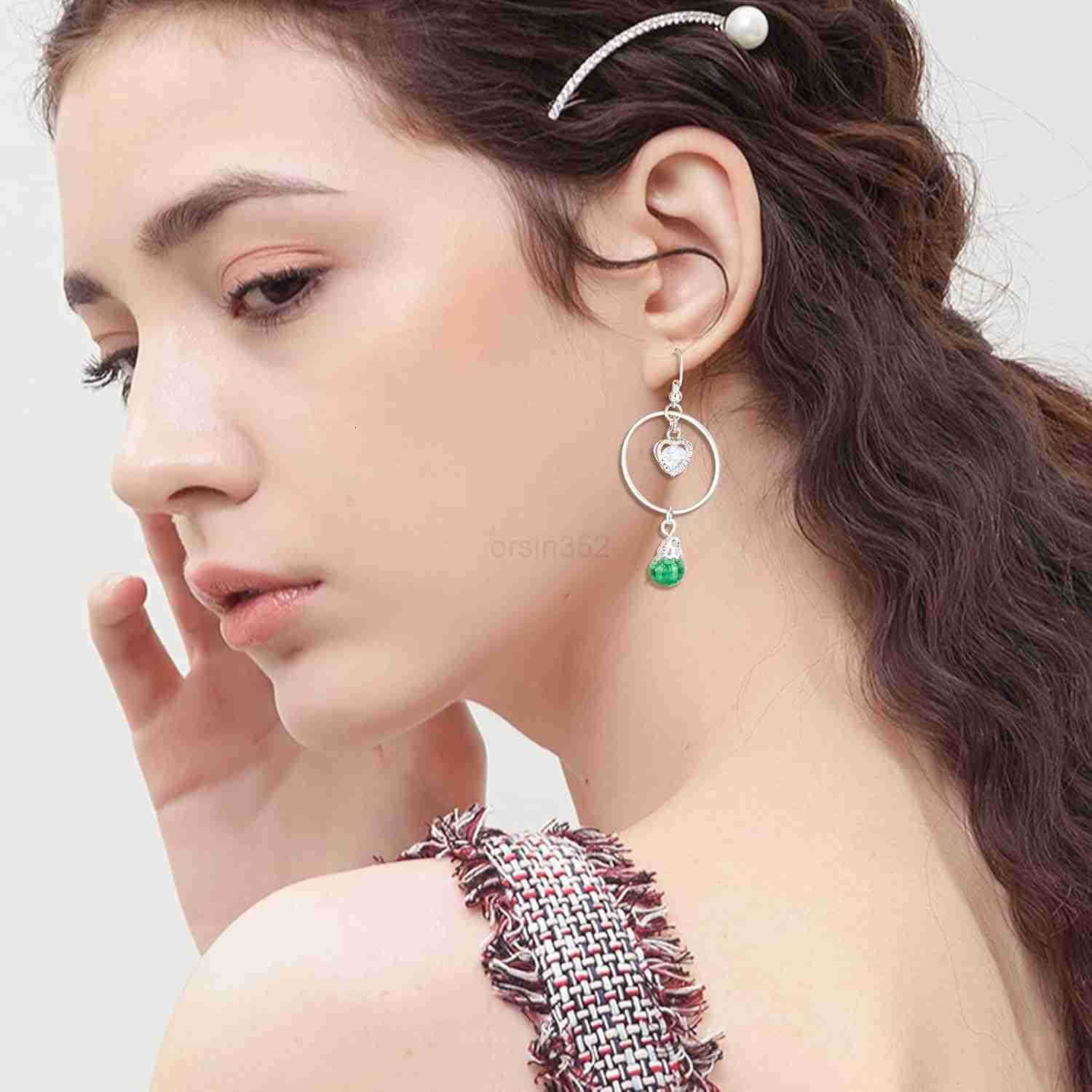 100pcs Crystal Dangle Charms Crackle Glass Drop Beads Charms 10 Color Dangle Bead with Silver Bead Cap Drops Beads Charms Pendants for Jewelry Making 