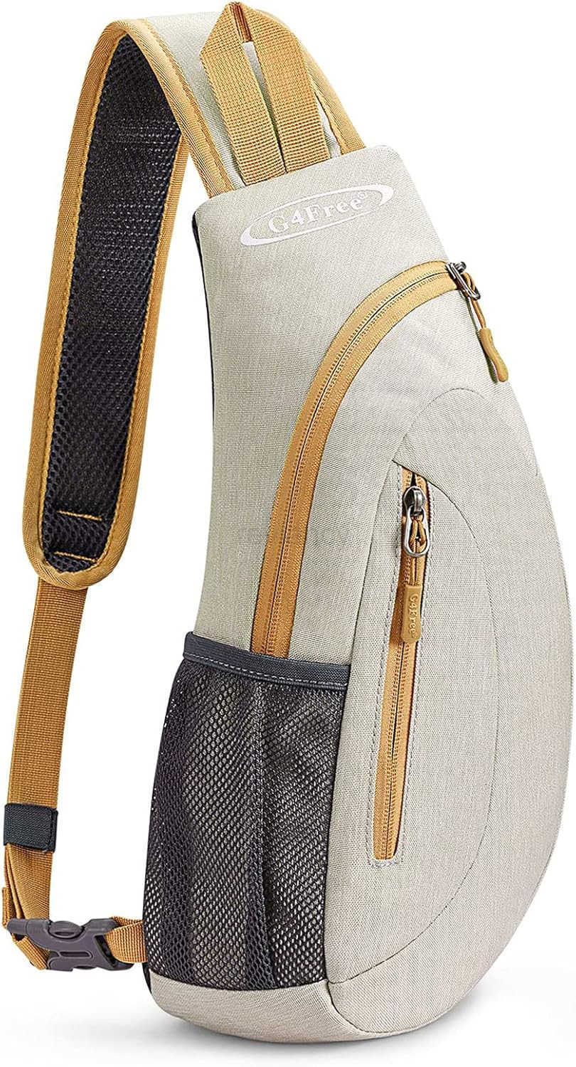 Sling Bag for Men Women Small Crossbody Backpack Lightweight Chest Shoulder Bags for Travel Outdoor and Sports Light BlueW250911