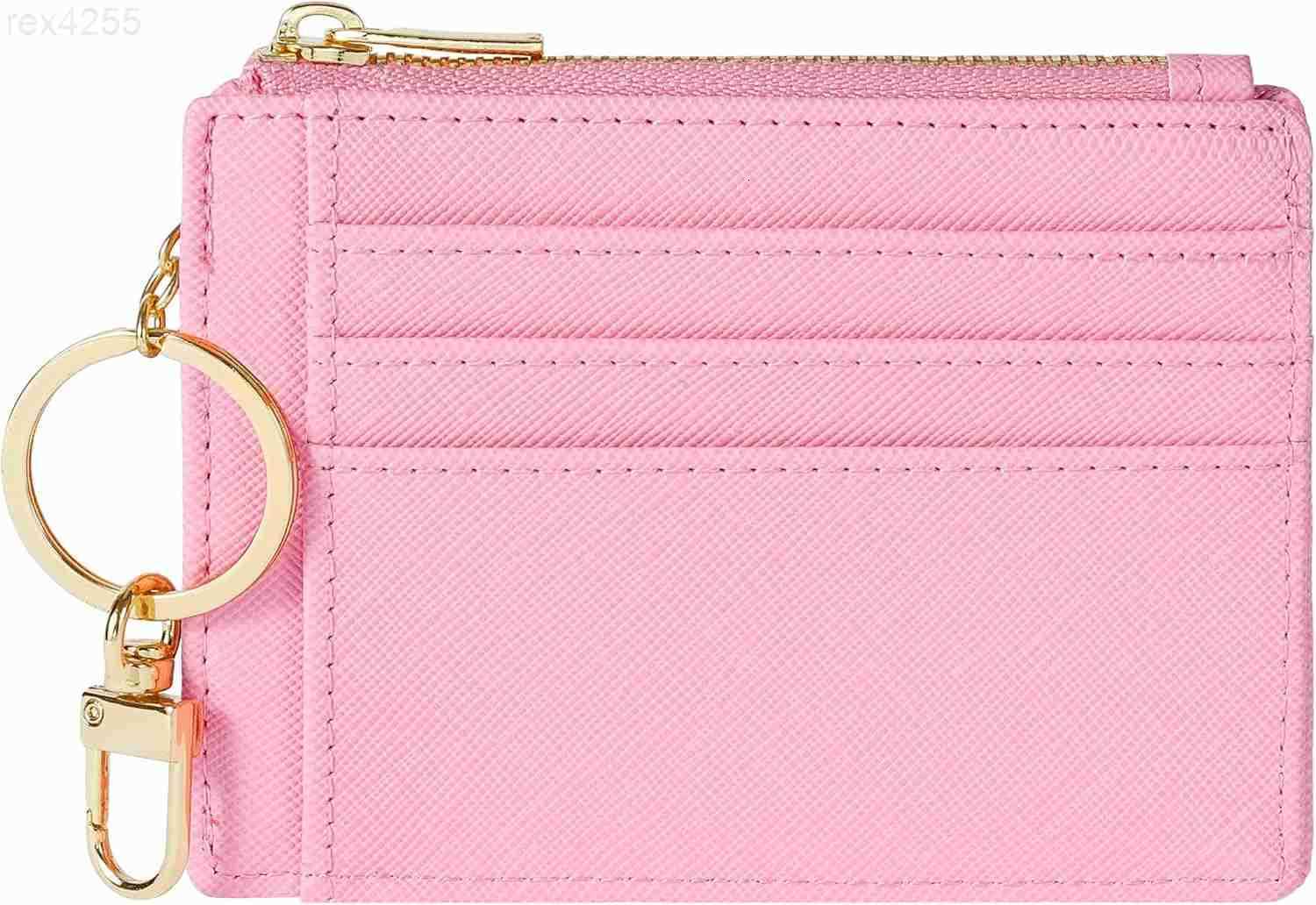 Sodsay Card Case Slim Front Pocket Wallet for Women Credit Card Holder with KeychainW250911