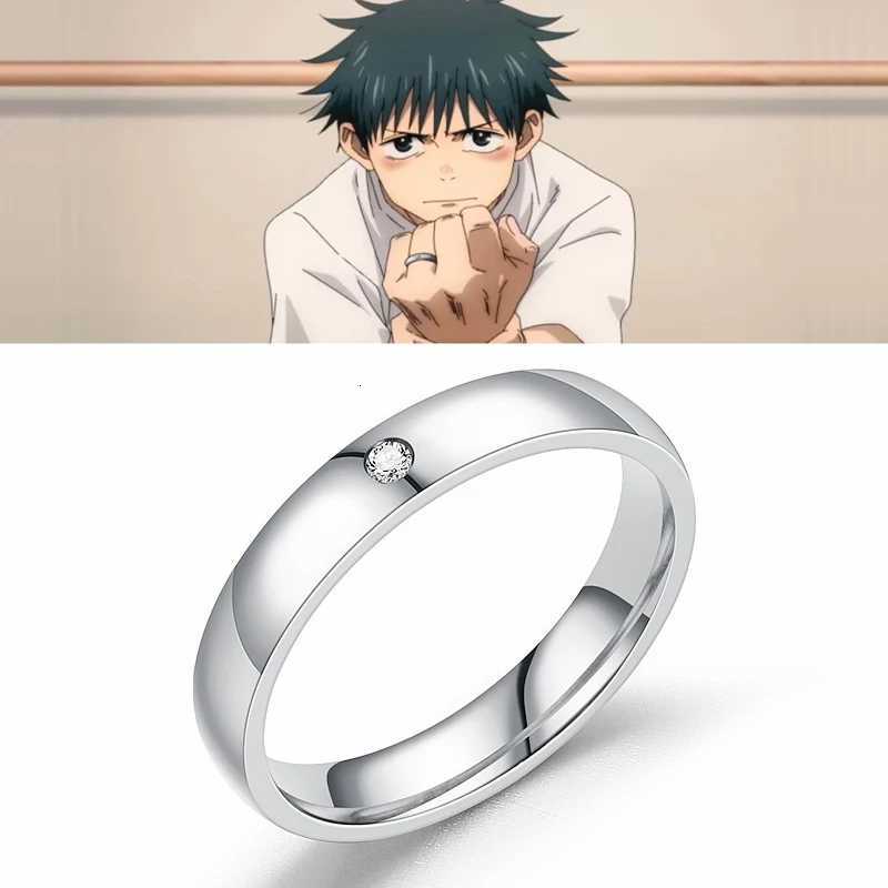 Anime Jujutsu Kaisen Yuta Okkotsu Stainless Steel Rings Cosplay Props Men Women Couple Lover Ring Jewelry Accessories Gifts W250911