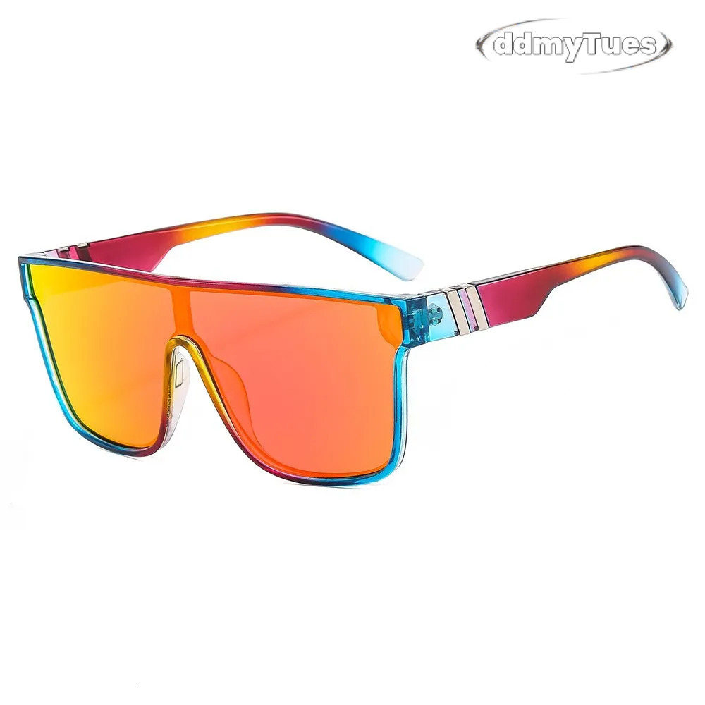 Designer For Women Men One-piece Fashion Classic Colorful Sunglasses Polarized Goggle Pilot PC Frame Oversized UV400 Eyewear KP8222 TUES