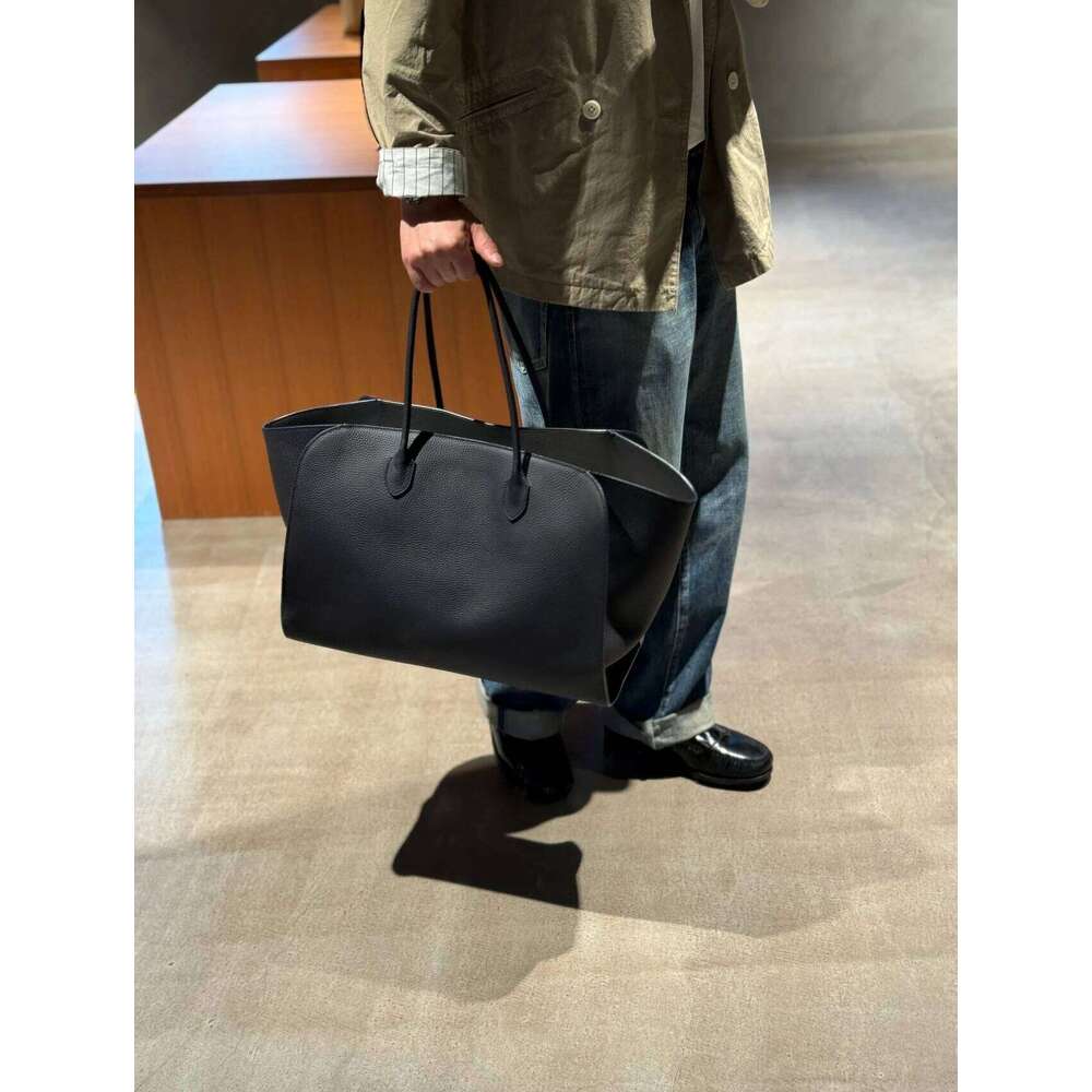 High Quality Marlo17/14 Tote Grainy Leather Shoulder Bag Soft Cowhide Casual Fashion HandBag Large Capacity