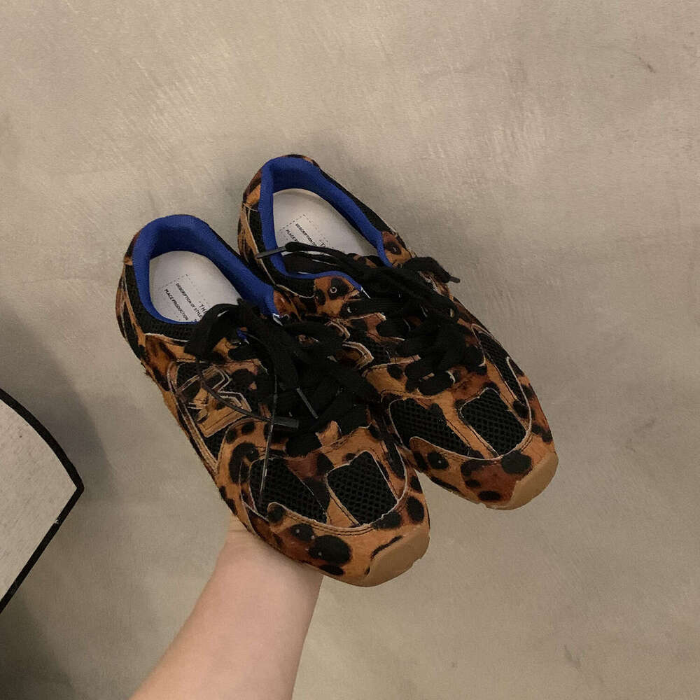 Genuine Leather Training for Women 2025 Spring New Flat Color-Block Casual Sports Designer Shoe Shoes