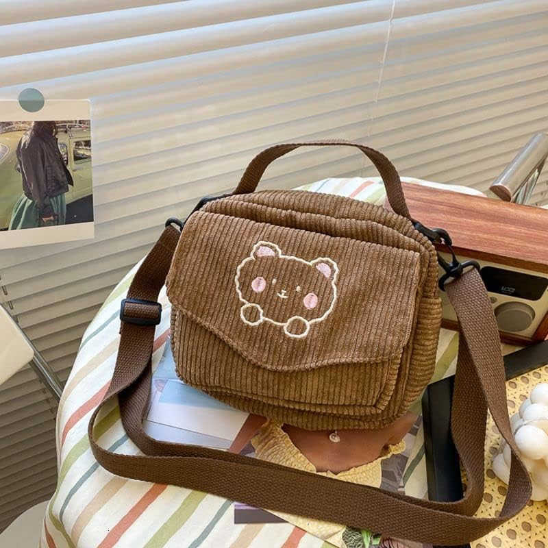 small cute Corduroy Crossbody bag min Kawaii Purse Crossbody Bag small Kawaii Wallet small Kawaii Crossbody BagW250911