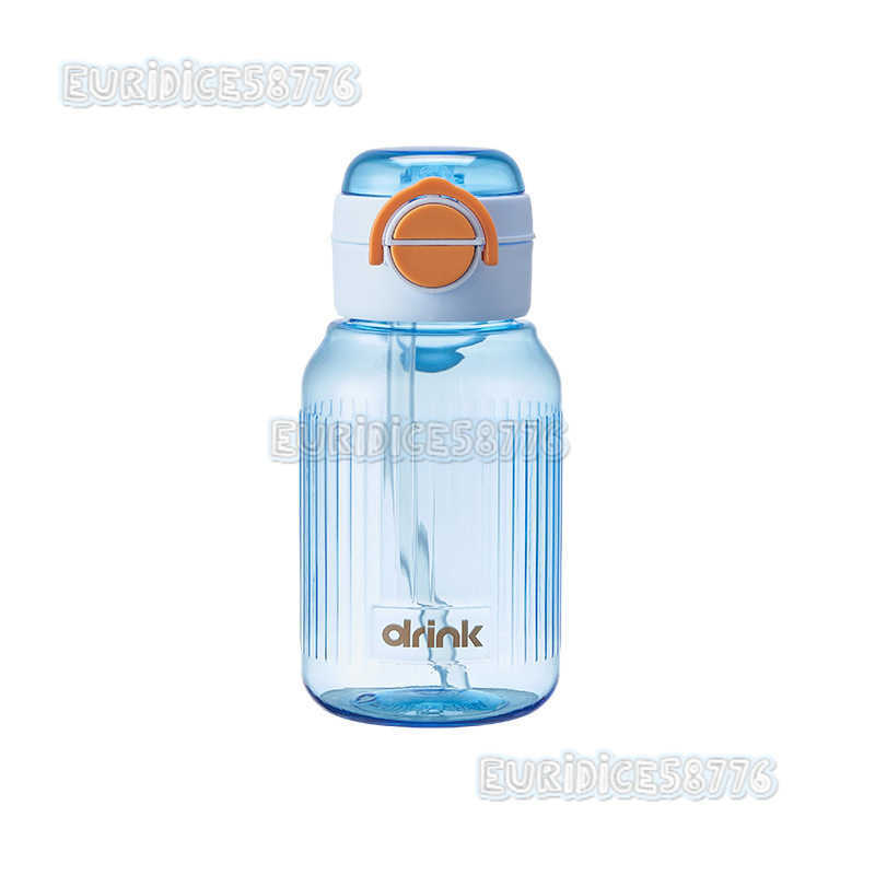 Student Straw Cup Childrens Sports Water Cup Plastic Cup Portable Dual Drinking Convenient Cup Unisex Simple Space Cup H250911