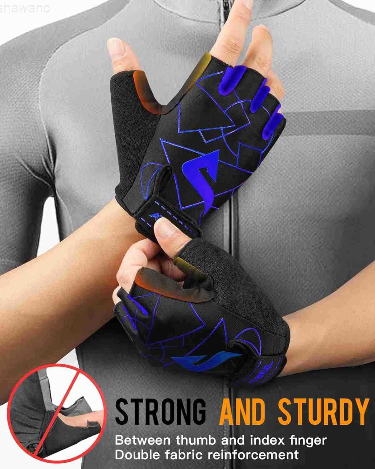 Cycling Gloves Mens Bicycle Gloves for Cycling Workout Gym Training Weight Lifting Outdoor Dirt Bike Mountain Bike RidingW250911