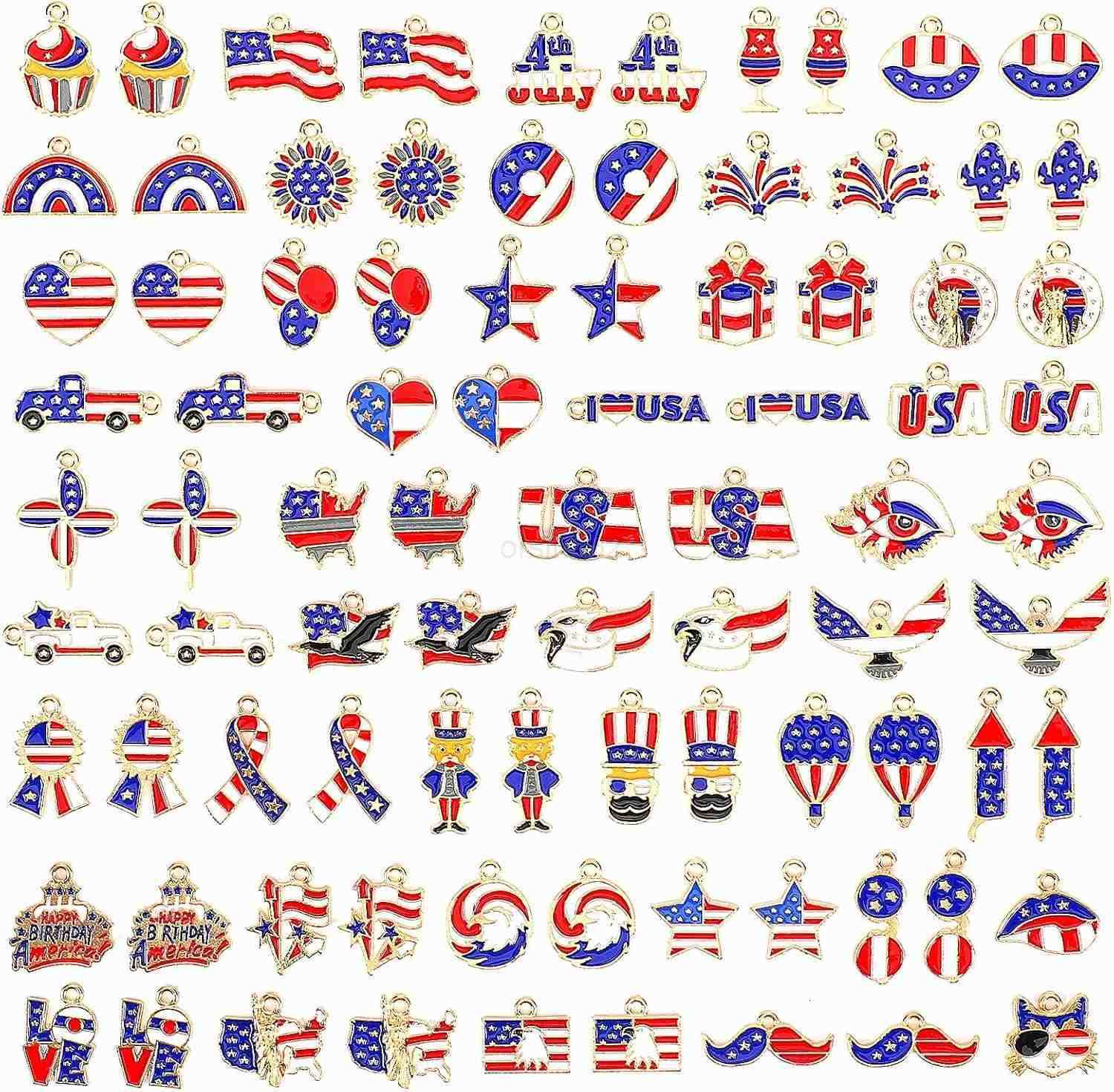 110Pcs Christmas Charms Gold Enamel Jewelry Making Charms Pendant for DIY Xmas Necklace Earring Craft SuppliesW250911