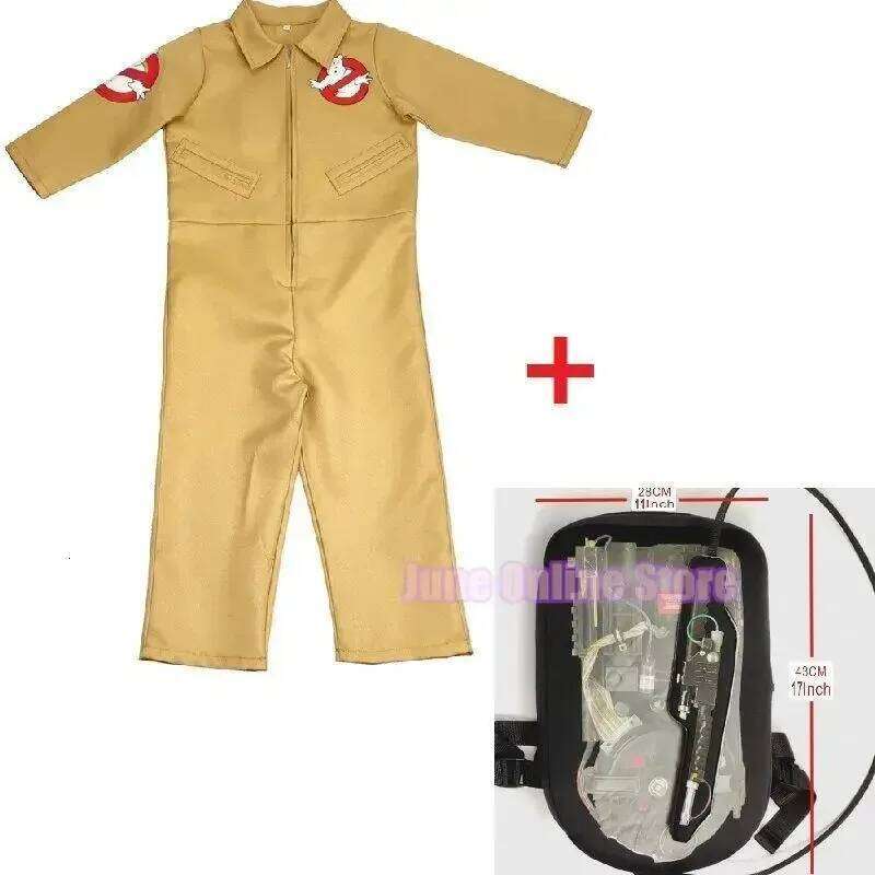 Sky06 Kid Halloween Costumes Movie Theme Ghostbusters uniform Cos play Clothing Jumpsuit Bag Suitable Ad ult And 3-15 Years 66liU&
