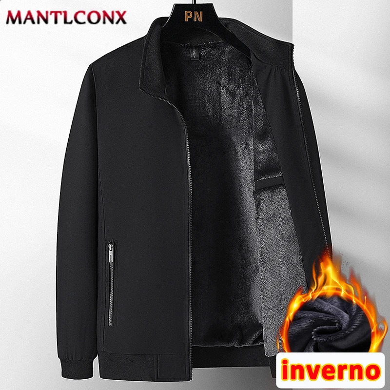 y Mens Winter Coats Business Casual Thicken Inner Jacket Fleece Parkas Man Thermal Warm Outerwear L3XL 250911