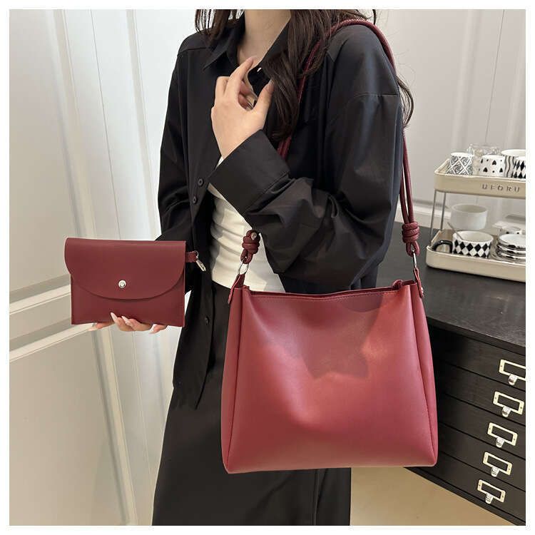 This Year's Trendy Bags for Women Large Capacity New Summer Fashion Shoulder Textured Designer Bags Mother-Daughter Bucket Bag