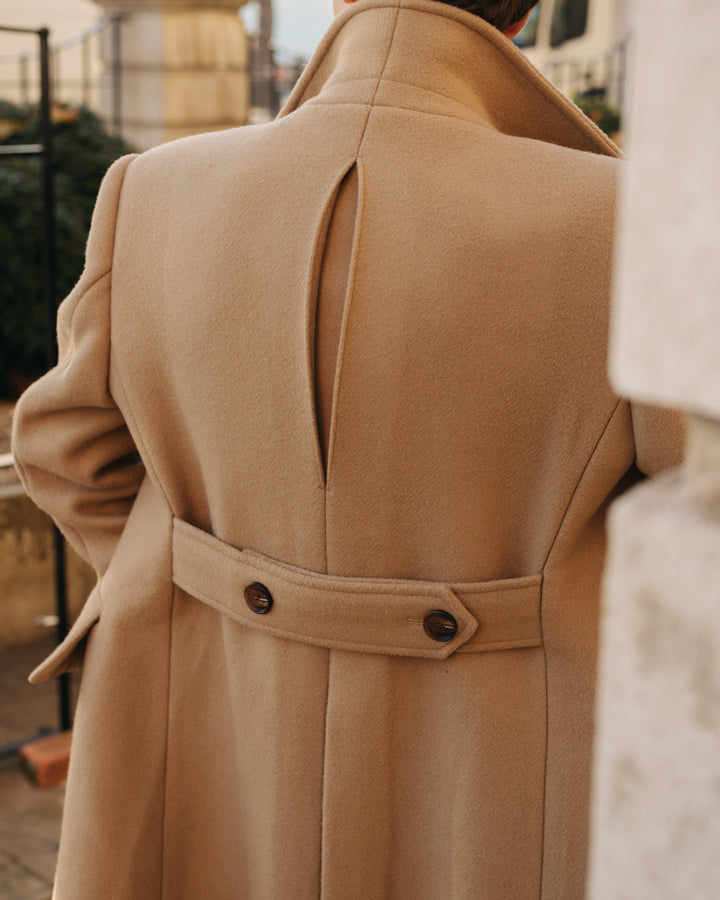 Classic Men's Trench Coat Double Breasted Long Sleeve Overcoat Warm Thick Outerwear For Autumn Winter Customized