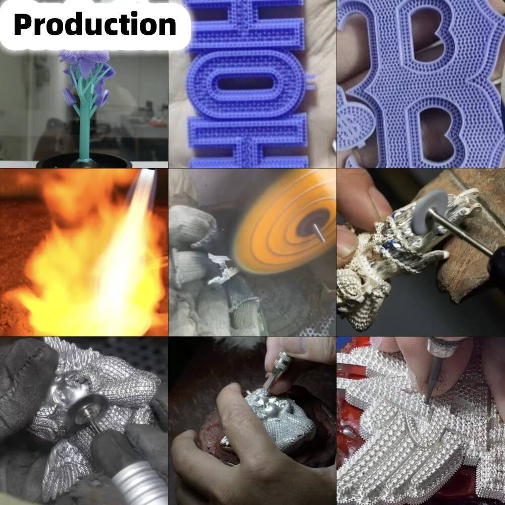 Custom Trendy Diamond Gold Jewelry 925 Sterling Silver Letter Pendant Diamond Personalized Fashion Pendants Charms Cuban Chain