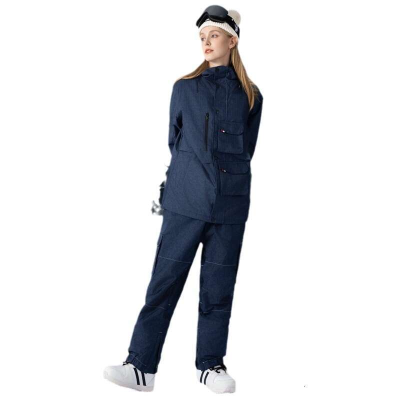 New Workwear Suit Set Windproof Waterproof Warm Breathable Ski Pants Men And Women Same Style