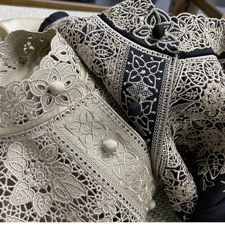 Floral ed Satin Silk Blouses Women Long Sleeve Vintage Shirts Chinese Style Retro Buckle Tops Office Lady Casual Wear 250911