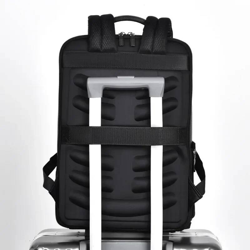 Executive Backpack Men PU Leather Satchel USB Charging Briefcase Travel Laptop Office Business Shoulder Back Pack Male high-quality