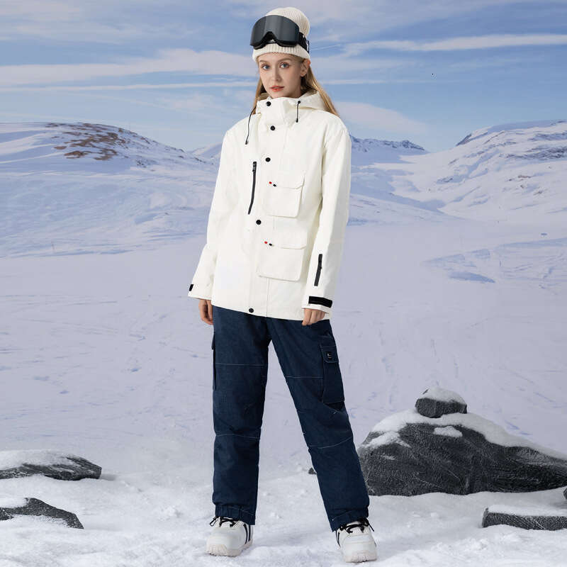 New Workwear Suit Set Windproof Waterproof Warm Breathable Ski Pants Men And Women Same Style