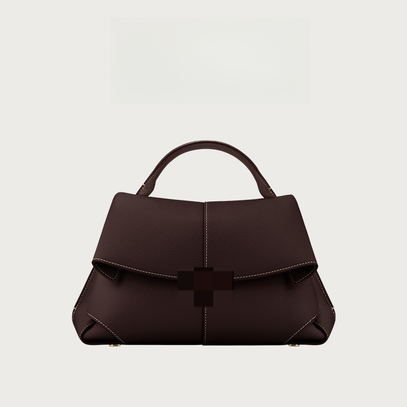 New French Designer Bag Leather Retro Style Fashion Shoulder Bag Handbag Messenger Bag Luxury Bag Women's Bag