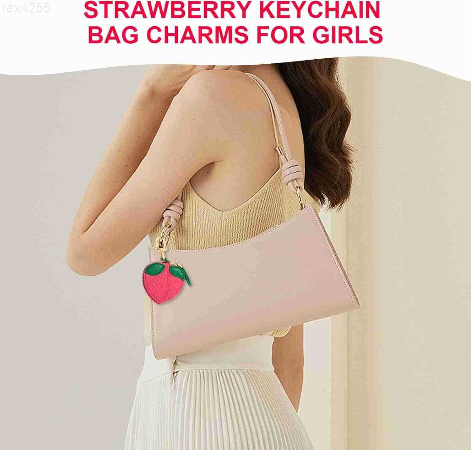 Orange Mini Fruit Coin Purse Keychain Cute PU Leather Mini Pouch Fruit Bag Purse Charm for Handbags Wallets Accessories for Girls WomenW250911