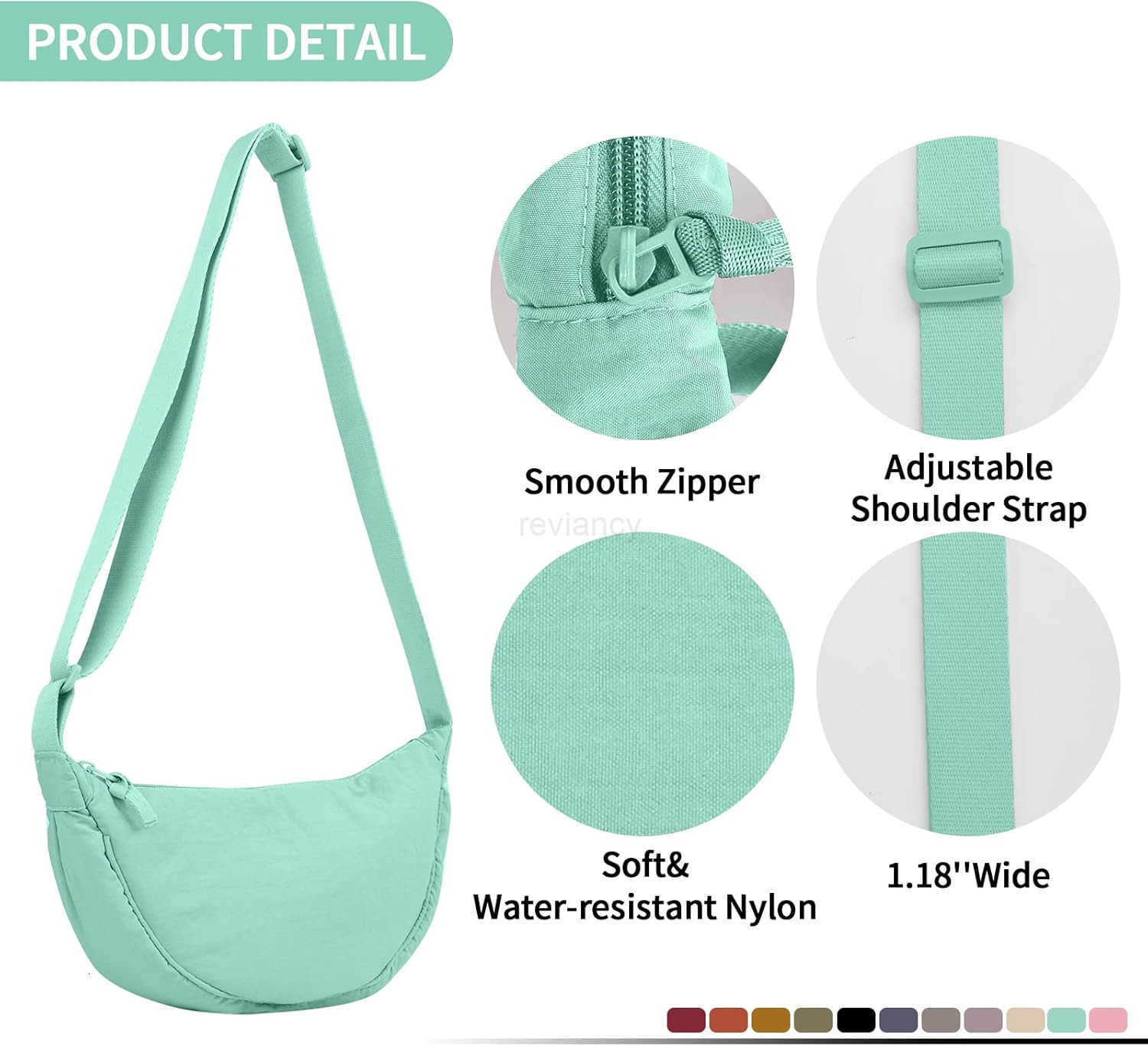 Crescent Crossbody Bag for Women Purses Trendy MenSmall Travel Sling Bag HoboW250910
