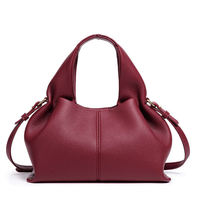 Niche Cloud Lychee Texture Soft Leather Fashion Versatile Handbag Shoulder Crossbody Women's Bag