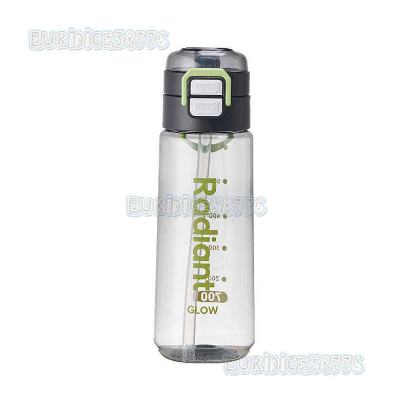 Double Drinking Cup Portable Outdoor Summer Plastic Water Bottle High Appearance Sports Water Bottle Popup Lid Unisex Straw Cup H250911