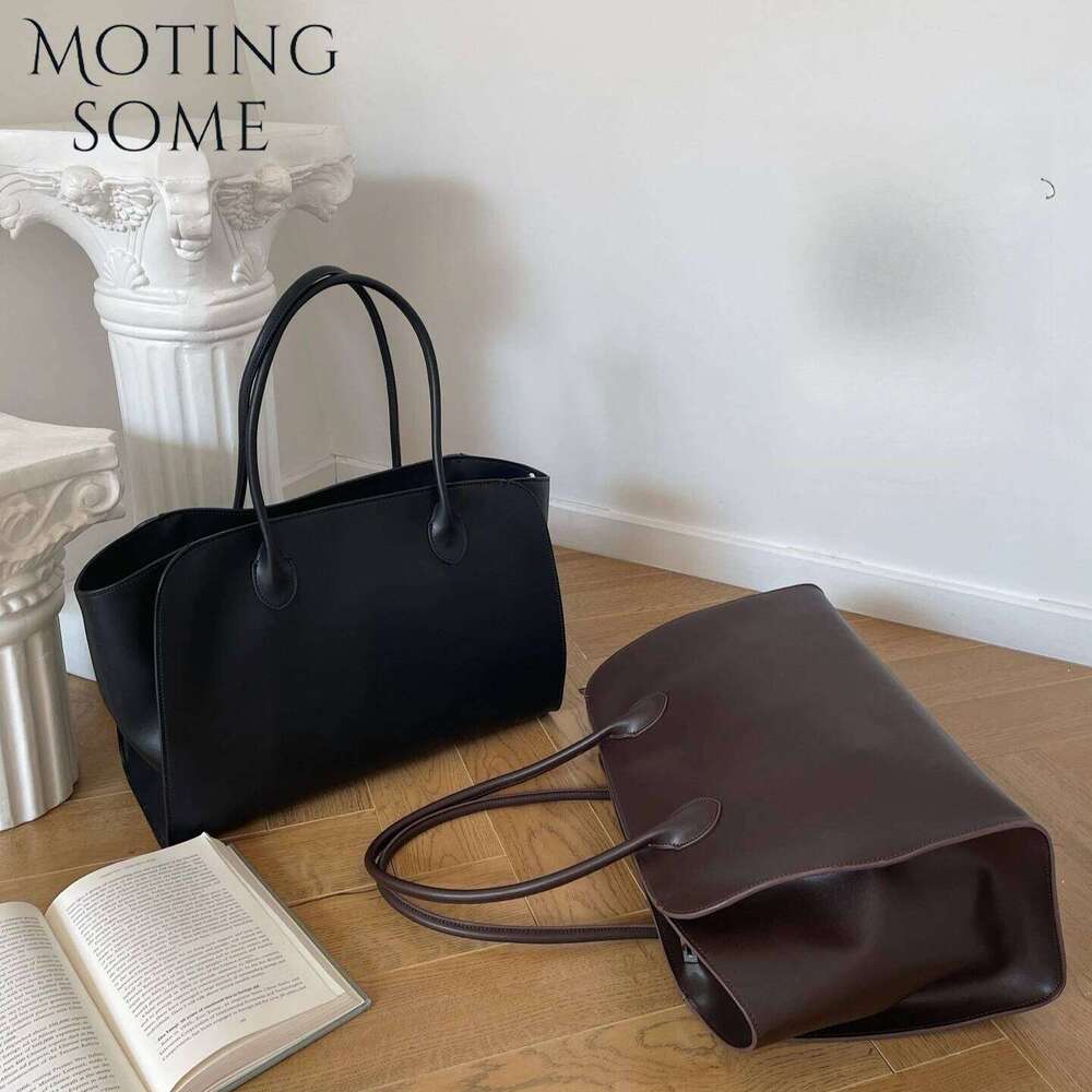 Motingsome Woman Designer Bags Genuine Grade Cowhide Underarm Shopper Tote Minimalist Shoulder Handbag Summer 2025
