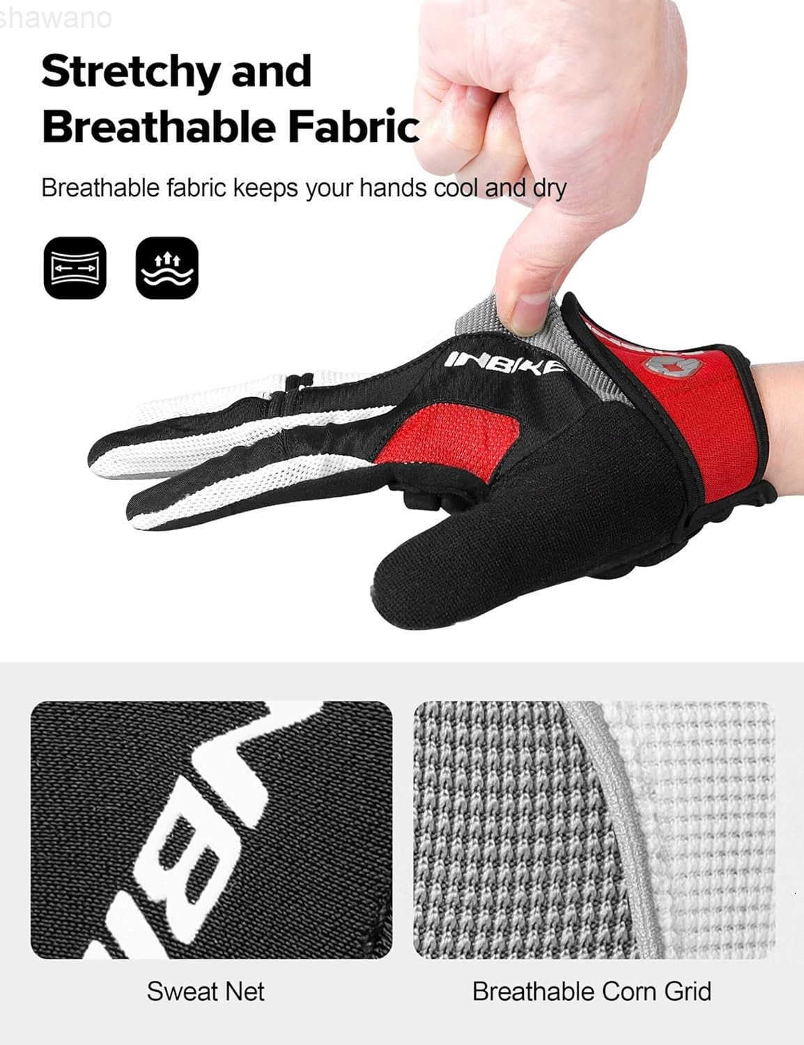Cycling Gloves for MenWomen Bike Gloves with TouchscreenPadded AntiSlip Mountain Biking MTB Bicycle Gloves for CyclingWorkoutGymOutdoorW250911