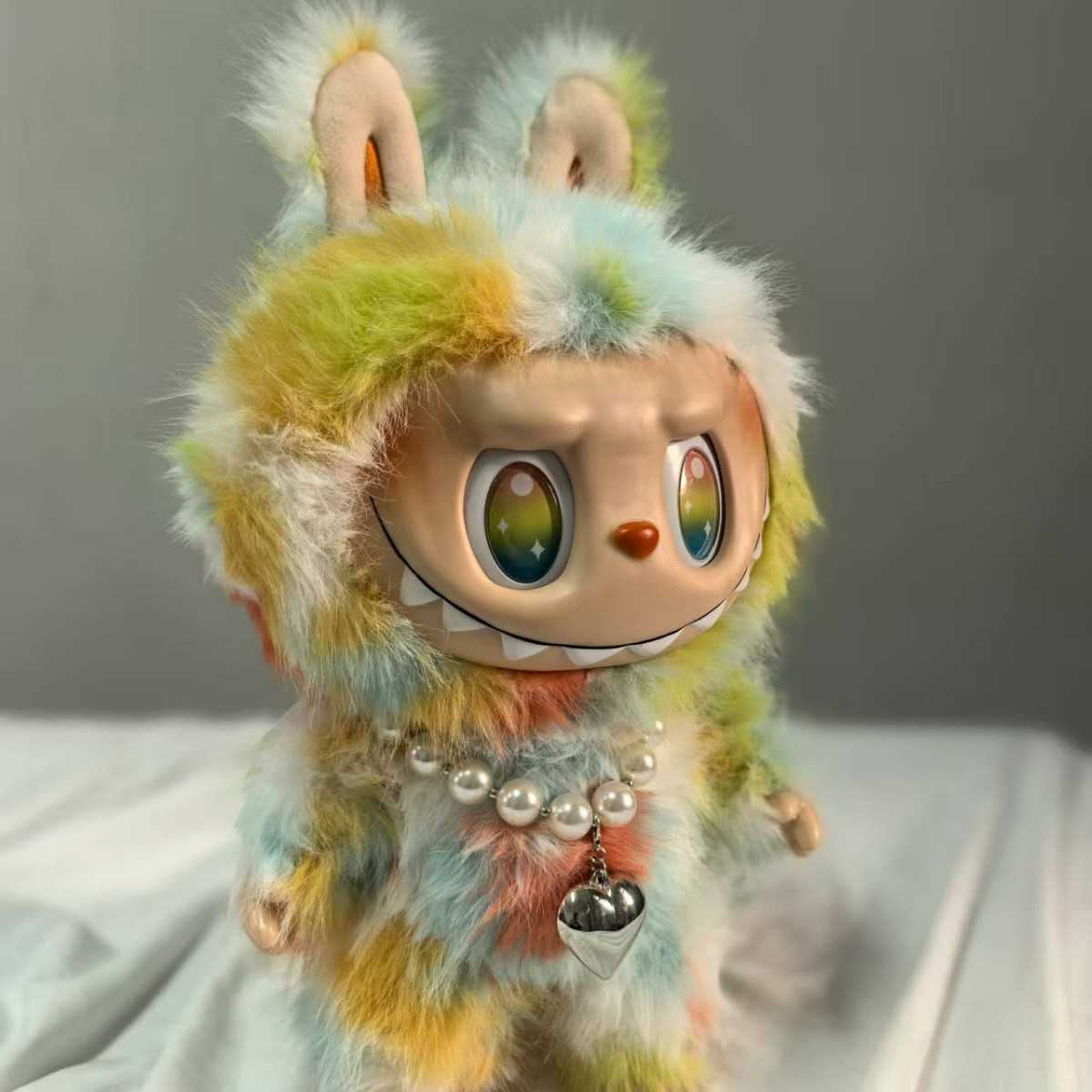 Labubu Colorful Blind Box Can Stand Can Sit Labubu Plush Doll Toy Pendant Figurine 1 L250911ZEEX