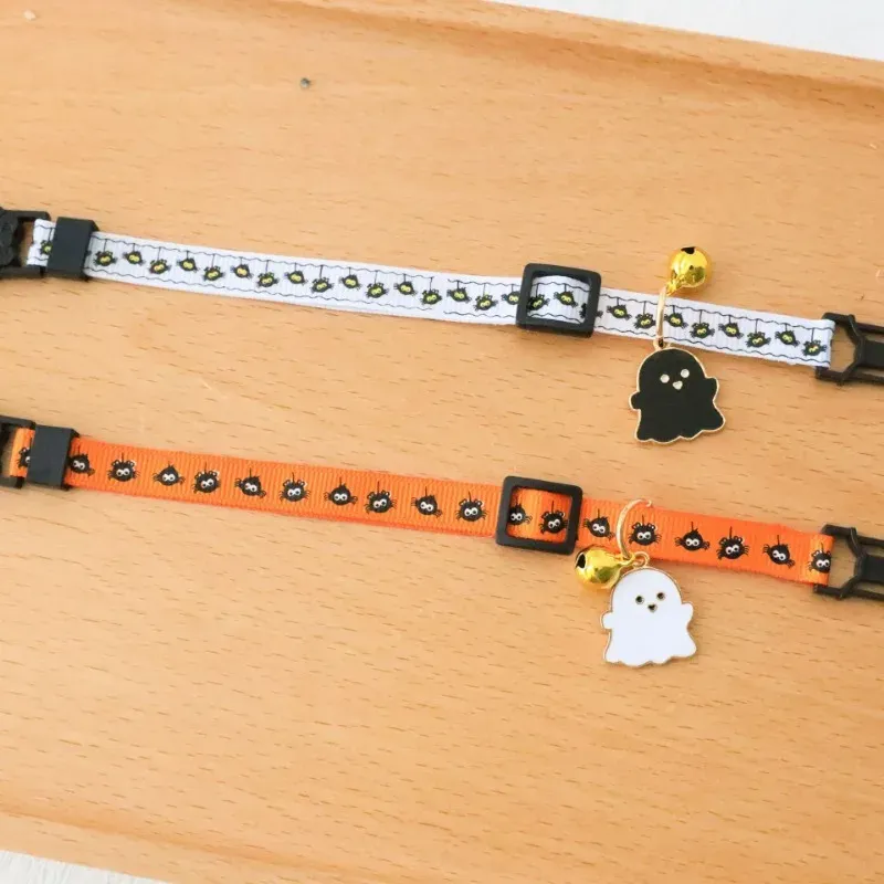 Adjustable Halloween Pet Collars Dog Necklace Kitten Puppy Pendant Pet Products Cat Accessories Halloween Decoration