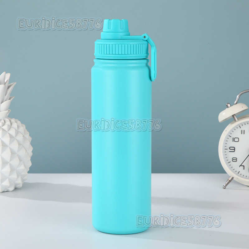 Doublelayer Sports Water Bottle 304 Stainless Steel Insulated Cup Outdoor Portable Large Capacity Space Bottle H250911
