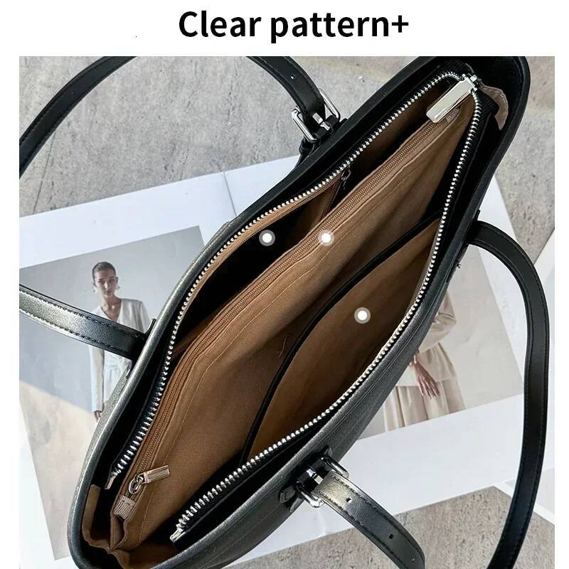 Women Genuine Leather Vintage High Quality Simple Handbag Lady Shoulder Bag Female Large Capacity Bucket Bags
