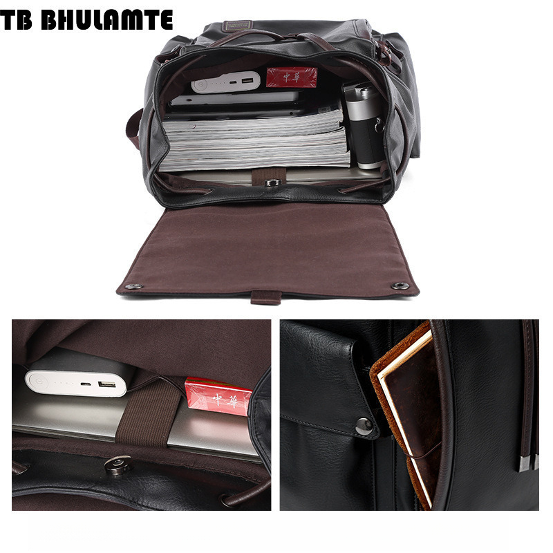 Free Shipping Designer Bag Luxury Bag Men's Leather Backpack Fashion Travel Bag School Bag Casual Men's Bag Trendy Laptop Backpack Export